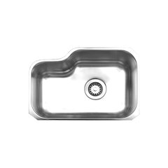 Noah's Collection Brushed Stainless Steel Single Bowl Undermount Sink