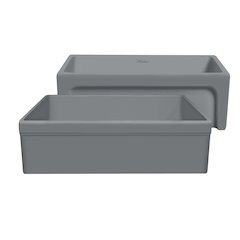 Glencove 30" Reversible Matte Kitchen Fireclay Sink