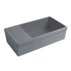 Farmhaus Quatro Alcove Large Reversible Matte Fireclay Kitchen Sink