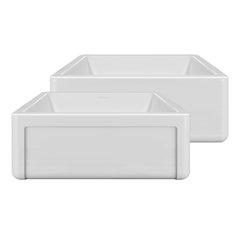 Collection 27" Reversible Single Bowl Fireclay Kitchen Sink