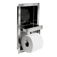 ALFI brand Polished Stainless Steel Recessed Toilet Paper Holder Niche