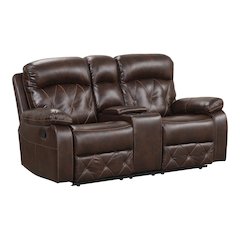 Furniture of America Pannet Manual Reclining Loveseat