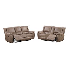 Furniture of America Tenn 2-piece Manual Recline Sofa Set