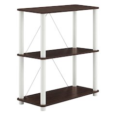 Wooden 3-Tier Bookcase with Open Shelves for Home Storage