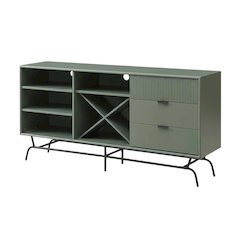 Finish TV Stand with 3-Drawers and 4 Shelves for Modern Living