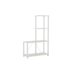 Wood 4-Cube Shelves Open Bookcase with versatile storage and modern design