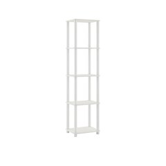 Wood 5-Tier Open Bookcase with Multiple Shelves and Sturdy Construction
