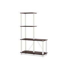 Seni 4-Cube Shelves Wood Open Bookcase