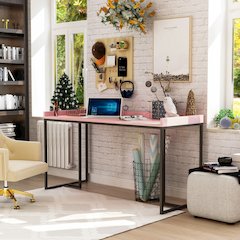 Timor Modern Wood Computer Desk with USB