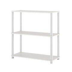Wooden 3-Tier Shelving Unit with Open Design for Easy Access