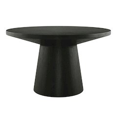 Round Solid Wood Coffee Table with Durable Finish for Modern Living
