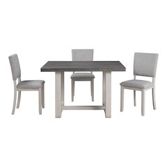 Briven Modern 5-Piece Solid Wood Compact Dining Table Set