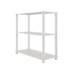 Wooden 3-Tier Open Bookcase with Spacious Shelves for Versatile Storage