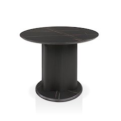 Elara Iron Base Pedestal Round Dining Table