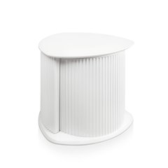 Talo Fluted Pedestal Triangle Storage End Table
