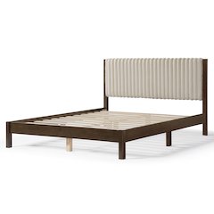 Furniture of America Keil Bed with Upholstered Headboard