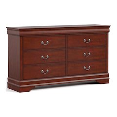 Arabella Wood 6-Drawer Dresser