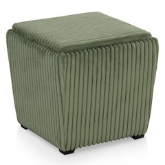 Furniture of America Danter Ottoman with Flip Top Tray