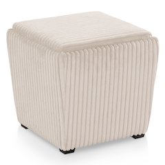 Furniture of America Danter Ottoman with Flip Top Tray