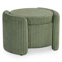 Furniture of America Venner Ottoman with Hidden Storage