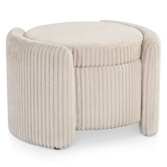 Furniture of America Venner Ottoman with Hidden Storage