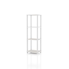 Seni 4-Tier 15-Inch Shelves Wood Open Bookcase