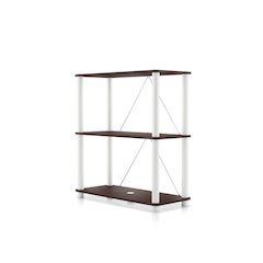 Seni 3-Tier 27-Inch Shelves Wood Open Bookcase