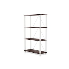 Seni 4-Tier 27-Inch Shelves Wood Open Bookcase