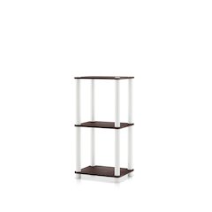 Seni 3-Tier 15-Inch Shelves Wood Open Bookcase