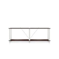 Seni 2-Tier 47-Inch Shelves Wood Open Bookcase