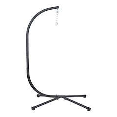 Hem Modern Steel Patio Swing Stand, Black