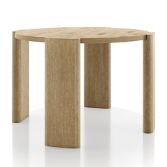 Hallond Solid Wood Round Dining Table in Oak