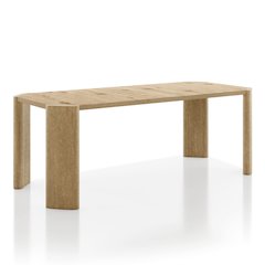 Hallond Solid Wood Expandable Dining Table in Oak