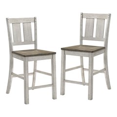 Huntington Wood Counter Chair in Cremini Brown (Set of 2)