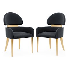 Bexar Modern Upholstered Dining Chairs (Set of 2)