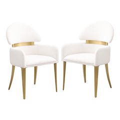 Bexar Modern Upholstered Dining Chairs (Set of 2)