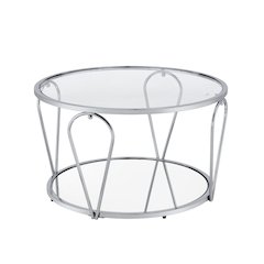 Miffa Contemporary Metal 1-Shelf Coffee Table