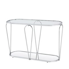 Miffa Contemporary Metal 1-Shelf Console Table