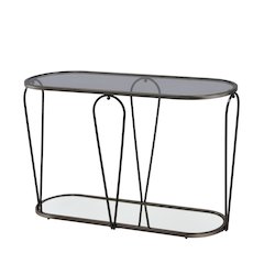 Miffa Contemporary Metal 1-Shelf Console Table