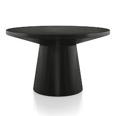 Oldbury Modern Round Solid Wood Pedestal Coffee Table
