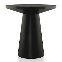 Oldbury Modern Round Solid Wood Pedestal End Table