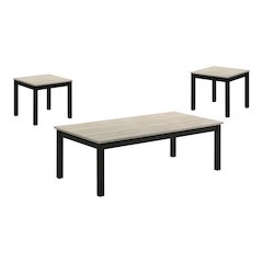 Isime Wood 3-Piece Coffee Table Set