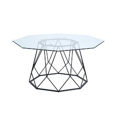 Growder Contemporary Glass Top Coffee Table