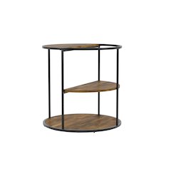 Marquesa Contemporary Wood Round End Table