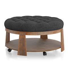 Scandi Wood Round Coffee Table