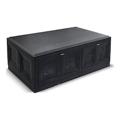 Ulan Modern Solid Wood Coffee Table with Casters