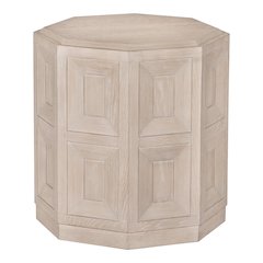 Ulan Modern Solid Wood Octagon End Table