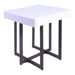 Vasket Contemporary Metal 1-Drawer End Table