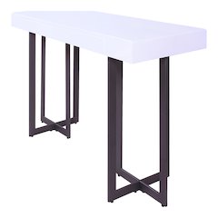Vasket Contemporary Metal 1-Drawer Sofa Table