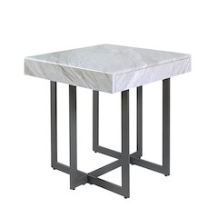Vasket Contemporary Metal 1-Drawer End Table